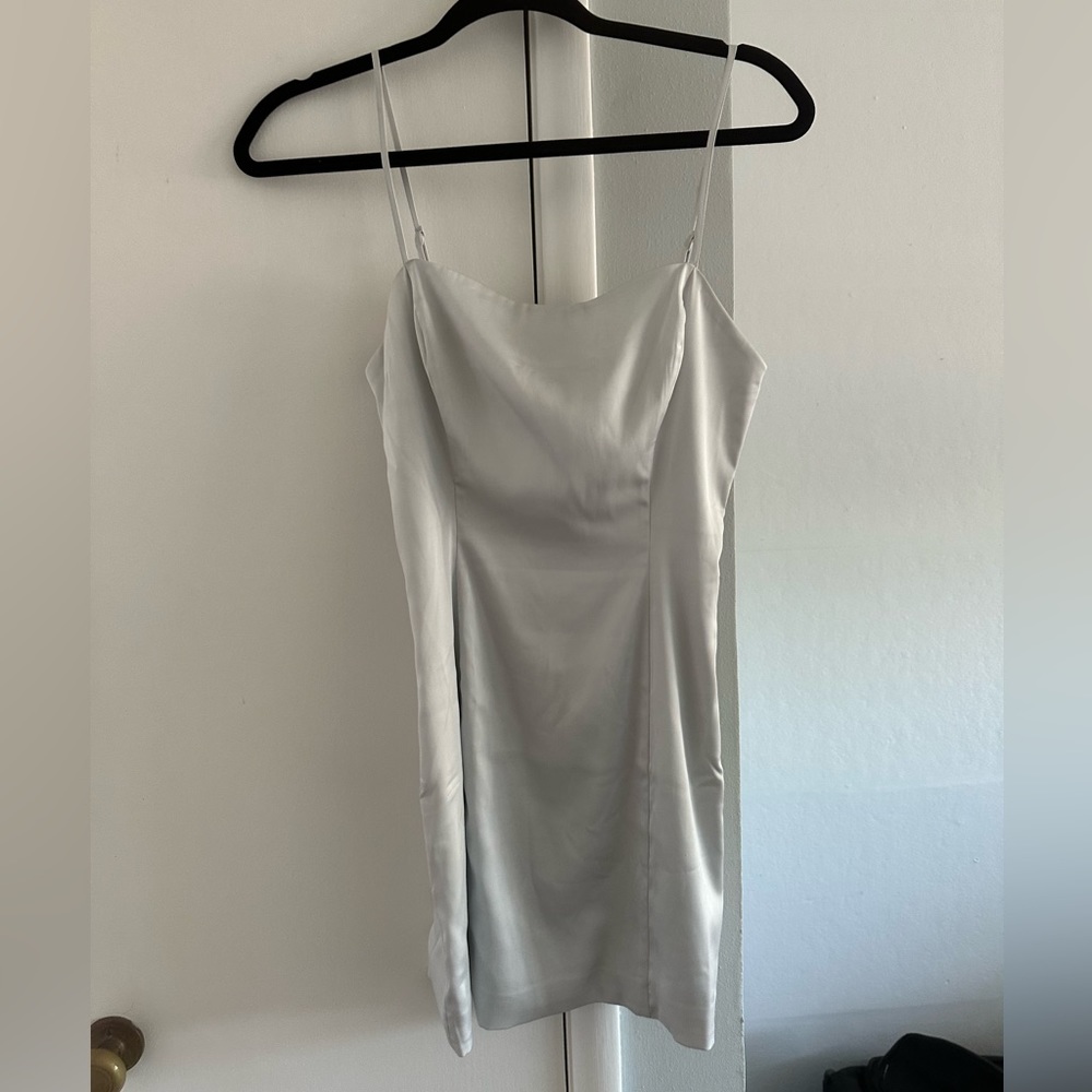 Aritzia Sunday Best Shimmer Satin Dress